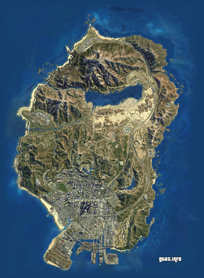 GTA 5 Map Los Santos - The map of Grand Theft Auto V - 680 x 924 jpeg 172kB