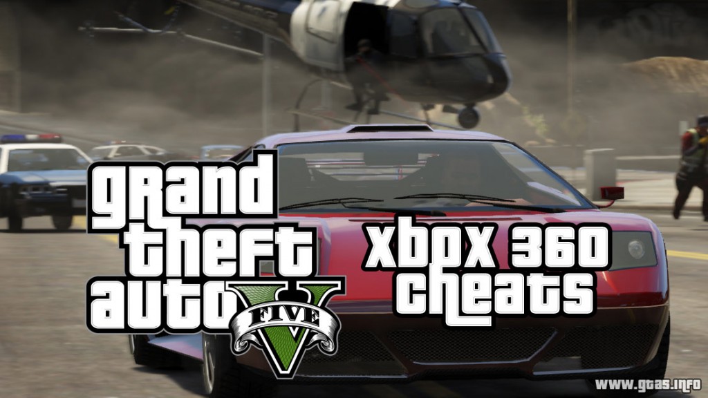 GTA 5 Cheats for Xbox 360 Grand Theft Auto V Cheat Codes